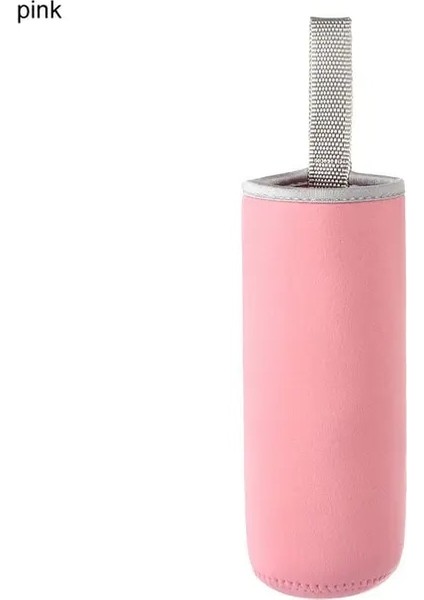 Pembe 550 ml Taşınabilir Neopren Vakum Bardak Kol Su Şişesi Kapağı Yalıtkan Kol Çantası Cam Şişe Kutusu Kılıfı Spor Aksesuarları (Yurt Dışından)