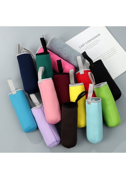 Pembe 550 ml Taşınabilir Neopren Vakum Bardak Kol Su Şişesi Kapağı Yalıtkan Kol Çantası Cam Şişe Kutusu Kılıfı Spor Aksesuarları (Yurt Dışından)