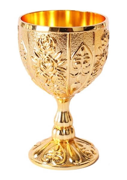 Altın 30 ml 30 ml Metal Şarap Bardakları Retro Şarap Bardağı Kadeh Vintage Avrupa Tarzı Şampanya Kokteyl Bardakları Bar Ev Dekor Drinkware (Yurt Dışından)