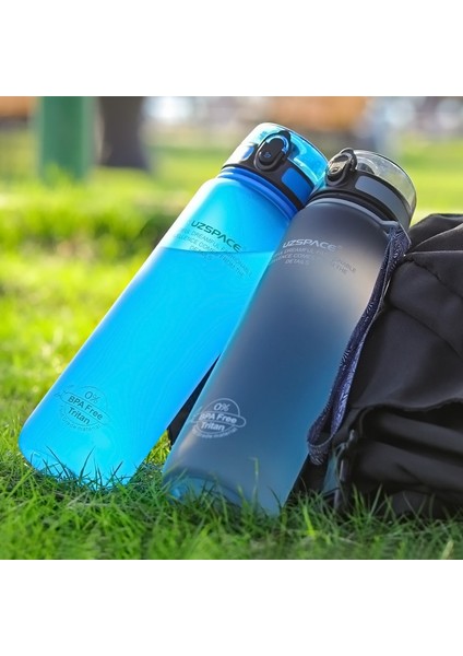 Glacier Mavi 800ML Yüksek Kaliteli Su Şişesi 500ML 1000ML Bpa Free Sızdırmaz Taşınabilir Içecek Şişeleri Spor Salonu Çevre Dostu (Yurt Dışından)