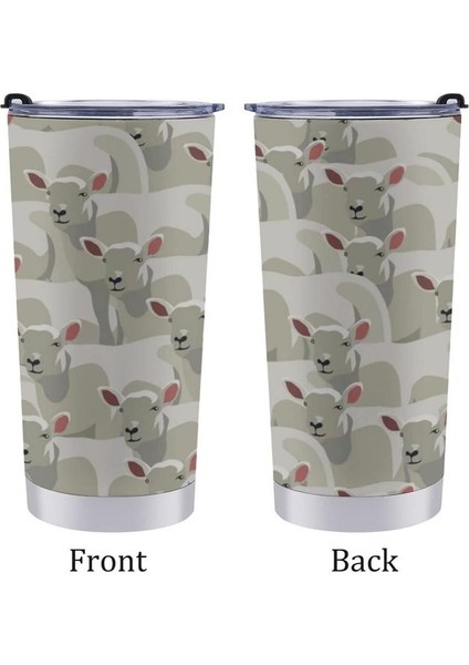 Stil 4 Sevimli Koyun Paslanmaz Çelik Tumbler, Hayvanlar Lover Hediyeler Vakum Yalıtımlı Paslanmaz Çelik Şişe, Sıcak Soğuk, Çift Duvarlı Bardak (Yurt Dışından)