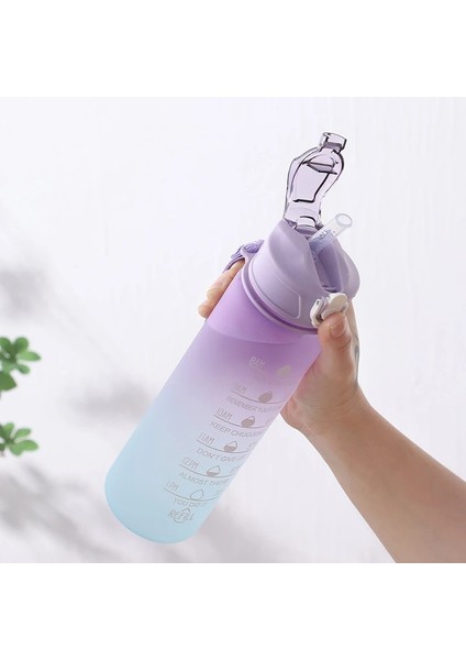 Pembe 900 ml Içme Suyu Şişesi Spor Waterfles Motivasyon Spor Su Şişesi Zaman Işaretleyici ile Yeniden Kullanılabilir Açık Taşınabilir Su Şişesi (Yurt Dışından) fırsatları