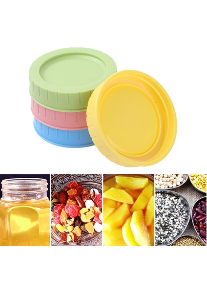 4 Adet 70MM Çeşitli Renk Iç Çapı Plastik Sızdırmaz Yedek Kapaklı Kapaklar Silikon Sızdırmazlık O Halkaları Mason Kavanozları Içme Kavanozları (Yurt Dışından) modelleri