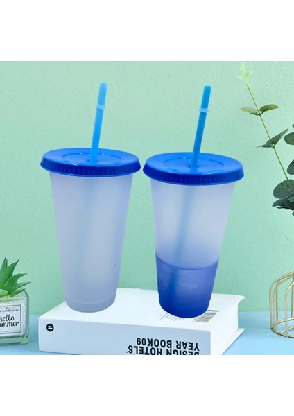 Sarı 700 ml Yeniden Kullanılabilir Pp Saman Bardak Su Şişesi Bardak Saman Rengi Değişen Içme Bardağı Su Şişesi Bardak Saman Kupa Drinkware (Yurt Dışından) fırsatları