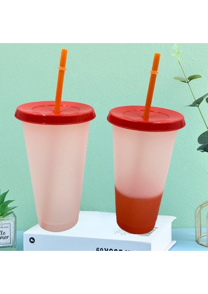 Sarı 700 ml Yeniden Kullanılabilir Pp Saman Bardak Su Şişesi Bardak Saman Rengi Değişen Içme Bardağı Su Şişesi Bardak Saman Kupa Drinkware (Yurt Dışından) indirimleri