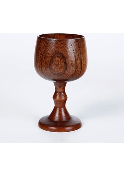 B 6.5X13CM El Yapımı Ahşap Kadeh Bardak Doğal Kırmızı Ladin/hünnap Ahşap Şarap Su Bardağı Klasik Şarap Bardağı Mutfak, Yemek ve Bar Drinkware (Yurt Dışından)