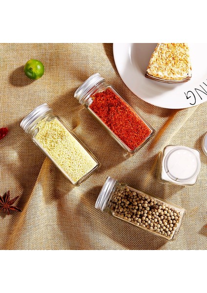 Raf Setleri Cam Baharat Kavanoz Seti Baharat Kutusu Kapağı Çeşni Potu Baharat Şişesi Cam Mutfak Malzemeleri ve Malzemeleri Tuzluk Teneke Kutu (Yurt Dışından) modelleri