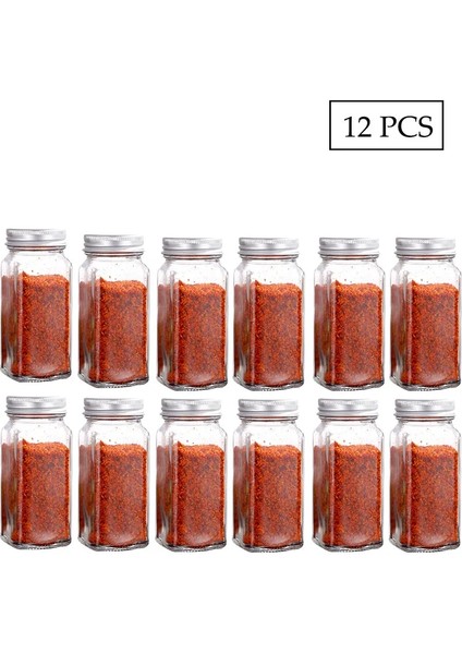 Raf Setleri Cam Baharat Kavanoz Seti Baharat Kutusu Kapağı Çeşni Potu Baharat Şişesi Cam Mutfak Malzemeleri ve Malzemeleri Tuzluk Teneke Kutu (Yurt Dışından) indirimleri