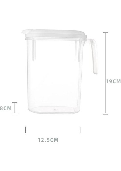 1.8l 5l Büyük Kapasiteli Soğuk Su Sürahisi Ev Buzdolabı Çift Başlı Soğutucu Musluk Suyu Içecek Soğuk Su Sürahisi Kovası (Yurt Dışından)