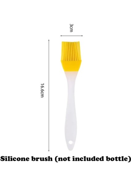 Sadece Fırça Yağ Püskürtme Şişesi Pişirme Mutfak Için Zeytinyağı Püskürtücü Kamp Barbekü Pişirme Sirkesi Soya Sosu Yağı Dağıtıcı Kapları 200 ml (Yurt Dışından)