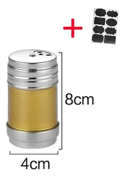 Set-L Paslanmaz Çelik Baharat Potu Stash Kavanoz Saklama Kutusu, Baharat Şişeleri ve Şişe-F-Kavanoz Kutuları Için Kapaklı Kavanozlar Kapaklı Cam Bambu (Yurt Dışından)