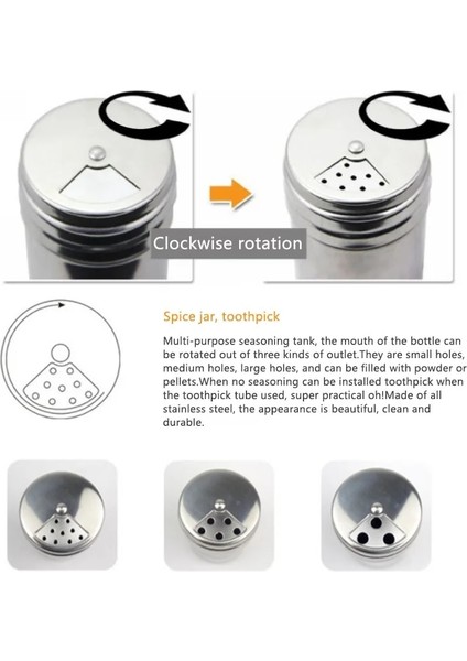 Set-L Paslanmaz Çelik Baharat Potu Stash Kavanoz Saklama Kutusu, Baharat Şişeleri ve Şişe-F-Kavanoz Kutuları Için Kapaklı Kavanozlar Kapaklı Cam Bambu (Yurt Dışından) fırsatları