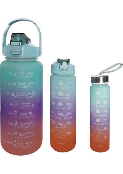 C 3 Adet Takım Elbise 2 Litre Su Şişesi Motivasyon Içme Şişesi Spor Su Şişesi Zaman Işaretleyici Çıkartmalar ile Taşınabilir Yeniden Kullanılabilir Plastik Bardaklar (Yurt Dışından) fiyatları