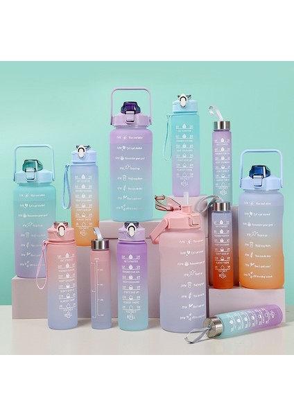 C 3 Adet Takım Elbise 2 Litre Su Şişesi Motivasyon Içme Şişesi Spor Su Şişesi Zaman Işaretleyici Çıkartmalar ile Taşınabilir Yeniden Kullanılabilir Plastik Bardaklar (Yurt Dışından) fırsatları