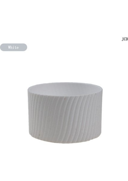 White-8cm Jcd 8cm Silikon Seramik Bardak Kollu Kahve Kupa Sarar Kollu Geri Dönüşümlü Isıya Dayanıklı Cam Su Bardağı Kollu Kapak Ev Aletleri (Yurt Dışından)
