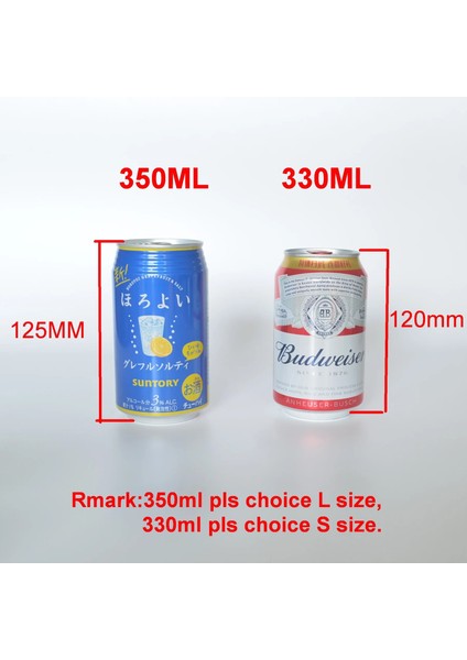 S Siyah 330ML Soda Için Plastik Tutucu 350ML/330ML Konserve Kola Plumyl Soda Su Konserve Içecek Bira Kutusu Için Saplı Tutucu (Yurt Dışından)