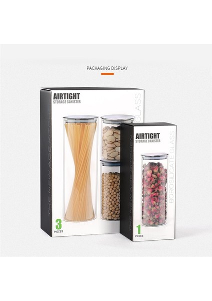 Resim Olarak 10 Konteyner Tahıllar Için Paslanmaz Çelik Kapaklı Cam Kavanoz Cam Baharat Kavanozları Depolama Gıda Sınıfı 304 Paslanmaz Çelik Depolama Tankı (Yurt Dışından) modelleri