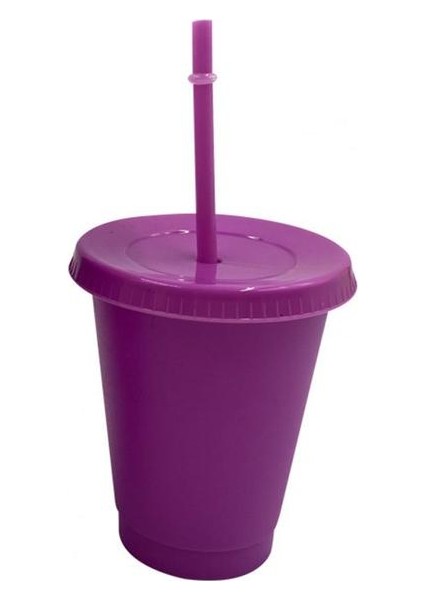Açık Purples Bpa Içermeyen Saman Bardak Su Şişeleri Kız Için Yeniden Kullanılabilir Plastik Bardak Kapaklı Kahve Fincanı Drinkware Noel Hediyesi (Yurt Dışından)