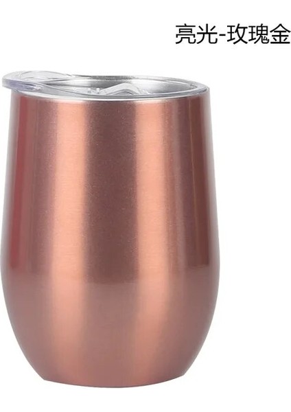 Pembe Kırmızı Özel Metin Çelik Paslanmaz Bardak, Kişiselleştirilmiş 12OZ Şarap Bardağı, Özel Bardak Anneler Günü Hediyesi Nedime Hediyesi Şarap Bardağı (Yurt Dışından)