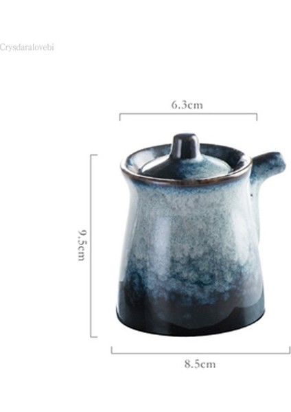 Stil 5 Japon Tarzı Seramik Baharat Pot Ev Yaratıcı Mutfak Yağı Tuz Şeker Monosodyum Glutamat Çeşni Kutusu Yağ Dökücü (Yurt Dışından)
