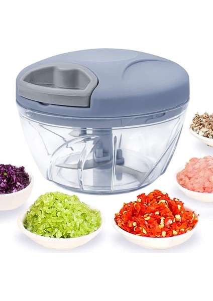 900ML Yeşil 520/900ML El Doğrayıcı Manuel Mutfak Robotu Çekme Kablosu Sebze Soğan Sarımsak Fındık Domates Etin Saniyeler Içinde Kesilmesi Için (Yurt Dışından) fiyatları