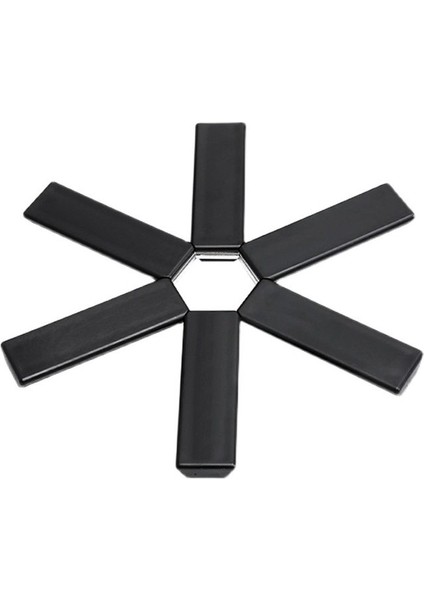 Siyah Pot Mat Bulaşık Servis Altlığı Coaster Katlanır Isı Yalıtımı Yüksek Sıcaklık Tencere ve Tavalar Mutfak Aletleri (Yurt Dışından)