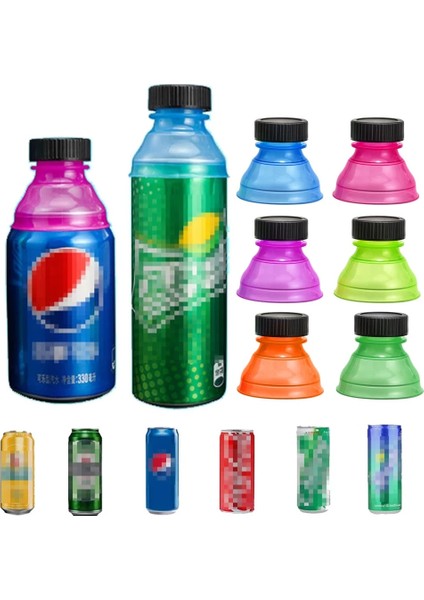 2 Adet Rastgele Renkler 2/4/6 Adet Yaratıcı Şişe Üst Kapağı Yeniden Kullanılabilir Can Kapatma Başlığı Sızdırmaz Kapaklar Soda Bira Kola Içme Şişesi Tıpa Flip Koruyucu (Yurt Dışından)