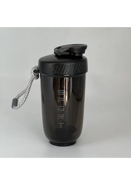 Siyah 600 ml Blender Shaker Şişe Karıştırma Topu ile Protein Tozu Milkshake Bardak Sızdırmaz Doğa Sporları Için Taşınabilir Su Bardağı (Yurt Dışından)
