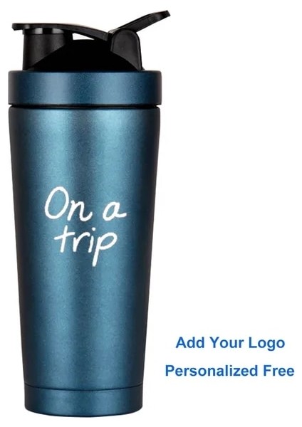 Koyu Yeşil Boş Bardak Özel Logo Protein Shaker Şişe Termos Kupa Taşınabilir Spor Salonu Vakum Şişeler Seyahat Termos Bardak Su Şişesi Thermocup Hediyeler Için (Yurt Dışından)