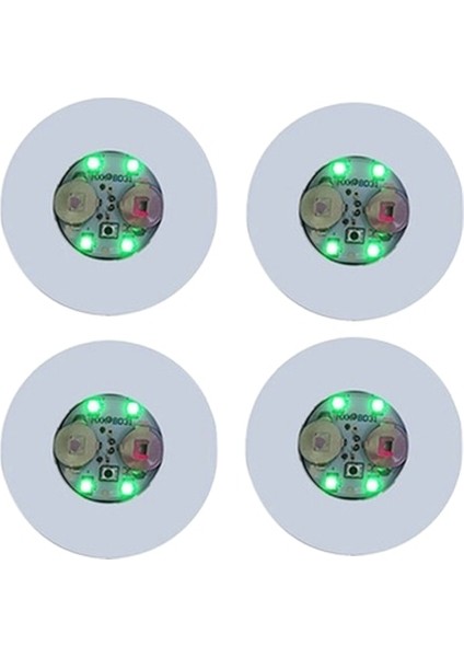 Yeşil Işık 1 Adet 4 Adet Aydınlık Bardak Altlığı Çıkartmalar Barlar Içecek Şişeleri Etiket Şarap Likör Şişeleri Light Up Coaster Atmosfer Işıklı Bardak Çıkartmalar (Yurt Dışından)