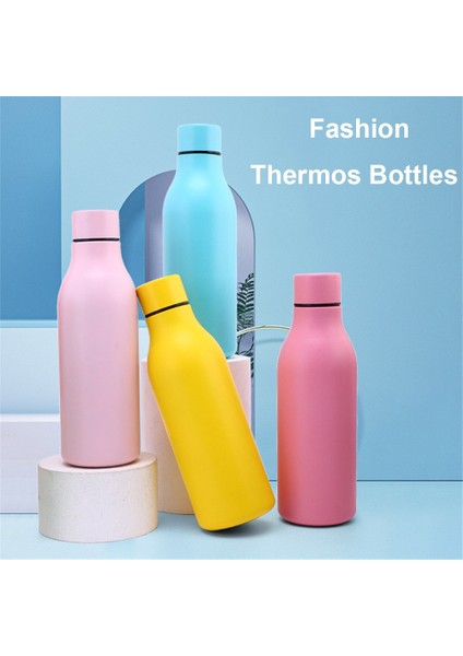 No.19 550ML Moda Yalıtımlı Paslanmaz Çelik Termos Kupa Spor Su Şişesi Sıcak Soğuk Su Şişesi Termos Kahve Fincan Şişesi (Yurt Dışından)