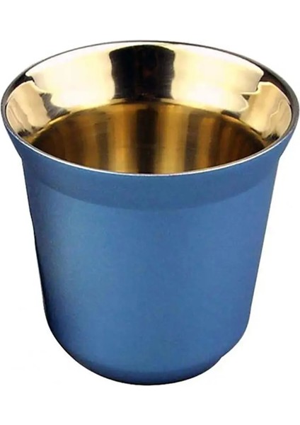 Gül Kırmızı 80 ml Çift Duvar Paslanmaz Çelik Espresso Fincan Yalıtım Nespresso Pixie Kahve Fincanı Kapsül Şekli Sevimli Termo Bardak Kahve Kupaları (Yurt Dışından)