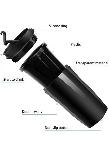 350 ml Yeni Asla Daha Iyi Seyahat Kahve Kupa Bardak ve Kupalar Kahve Fincanları Setleri Kahvaltı Fincanları Çay ve Kahve Fincanları Setleri (Yurt Dışından)