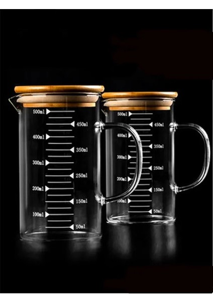 500ML Kapaklı Gıda Sınıfı Borosilikat Cam Ölçüm Bardakları Kapaklı Pot Su Isıtıcısı Mutfak Aksesuarları Ölçüm Sütü Şeffaf Cam Bardak Aşçı Terazisi (Yurt Dışından) modelleri