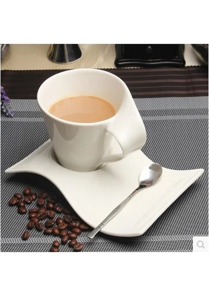 90 ml Avrupa Beyaz Porselen Kahve Fincanı Seramik Espresso Kupa Kahvaltı Süt Tatlı Fincan Çift Çay Kupa Hediye Ev Dekor Aksesuarları (Yurt Dışından) modelleri