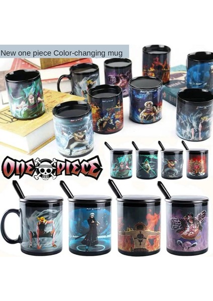 Demir Yumruk 320 ml Yaratıcı Seramik Isıtma Suyu Sıcaklığa Duyarlı Renk Değiştiren Kupa Tek Parça Luffy Film Çevreleyen Kahve Su Bardağı (Yurt Dışından) fiyatları