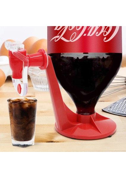 1 Adet Kırmızı Soda Içecek Dağıtıcı Şişe Kola Baş Aşağı Içme Suyu Dağıtım Makinesi Anahtarı Gadget Parti Ev Bar Su Sürahi (Yurt Dışından)
