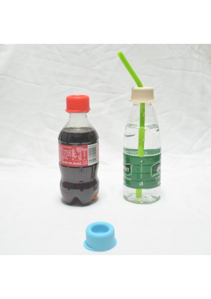 Fotoğraf Gibi Açık Mavi Arıtılmış Su Şişesi Için Silikon Içme Kapakları Yenilikçi Kapatıcı Çocuklar Için Pipet Delikli Silikon Dökülmeye Dayanıklı Şişe Kapağı (Yurt Dışından) fırsatları
