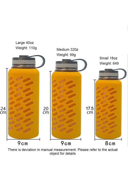 40OZ Şişe Kapağı Taşınabilir Su Şişesi Kapakları Termal Kupa Cam Şişe Için Silikon Koruyucu Kılıf, Haşlanma Önleyici Yalıtkan Kılıflar 32/40OZ (Yurt Dışından) fırsatları