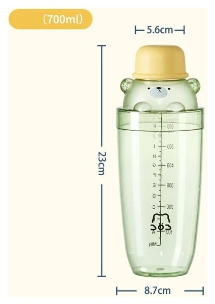 Fincan Sarı 700 ml Şarap Karıştırma Çubuğu Sıkıştırma Buz Limon Çekiç Sopa Meyve Presi Dıy Ezilmiş Buz Ezici Kokteyl Muddler Shaker Bardak Drinkware (Yurt Dışından)