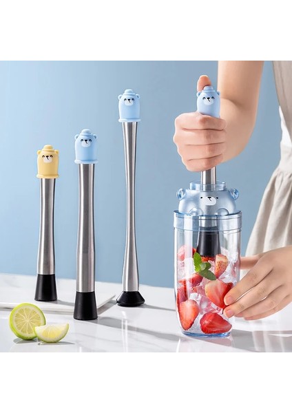 Fincan Sarı 700 ml Şarap Karıştırma Çubuğu Sıkıştırma Buz Limon Çekiç Sopa Meyve Presi Dıy Ezilmiş Buz Ezici Kokteyl Muddler Shaker Bardak Drinkware (Yurt Dışından) modelleri