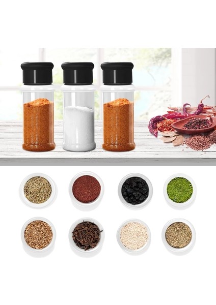 Siyah C 100 ml Kavanoz Baharat Tuz ve Biber Çalkalayıcı Baharat Kavanoz Baharat Organizatör Plastik Barbekü Çeşni Mutfak Gadget Aracı (Yurt Dışından) fiyatları