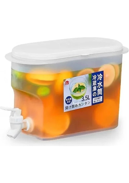 3.5l Soğuk Su Isıtıcısı Musluk Suyu Sürahisi Limonata Kabı Buzdolabı Yaz Için Soğuk Su Kovası Dağıtıcı Drinkware 5l/3.5l (Yurt Dışından)