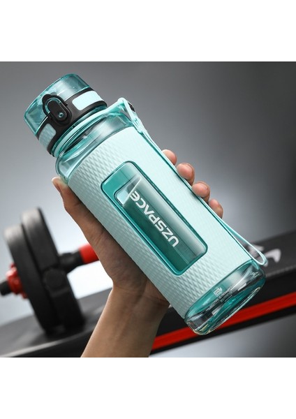 1.1l Spindrift Mavi Uzspace Spor Su Şişeleri Bpa Ücretsiz Taşınabilir Spor Salonu Anti-Düşme Sızdırmaz Büyük Kapasiteli Spor Su Isıtıcısı Tritan Plastik Içecek Şişesi (Yurt Dışından)