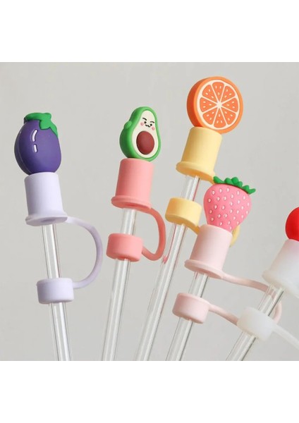 Tip 2-1 Adet 1/2 Adet Yaratıcı Silikon Hasır Fiş Karikatür Hava Geçirmez Sıçrama Geçirmez Kapak Yeniden Kullanılabilir Içme Toz Kapağı Cam Bardak Ev Aksesuarları (Yurt Dışından) fırsatları