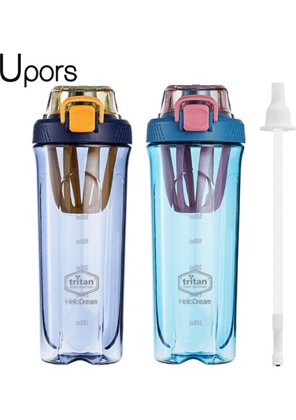 Yeşil 750ML Upors Tritan Shaker Pipetli Şişe Taşınabilir Peynir Altı Suyu Proteini Spor Salonu Mikser Blender Shaker Içme Bardağı Spor Su Şişesi 700/1600ML (Yurt Dışından) fiyatları