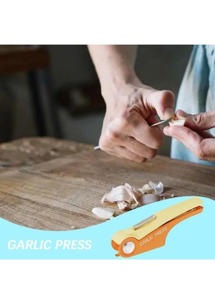 Turuncu Sarımsak Presi Çok Amaçlı Paslanmaz Çelik Manuel Sarımsak Presi Kırıcı Kıyma Sıkacağı Konserve Açacağı Mutfak Gereçleri ve Aksesuarları (Yurt Dışından) fırsatları