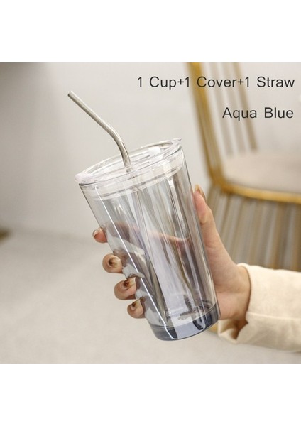 C12 450 ml Kahve Bardağı Bardak Isıya Dayanıklı Kahve Kupa Şarap Bardakları Payet ile Taşınabilir Mühürlü Su Düğmesi Süt Çay Seyahat Fincan Hediye (Yurt Dışından)
