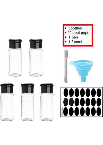 5heı Pıngzı-3jt 2/10/15/20 Pc Kavanoz Baharat Tuz ve Biber Çalkalayıcı Baharat Kavanoz Baharat Organizatör Plastik Barbekü Çeşni Mutfak Gadget Aracı (Yurt Dışından)
