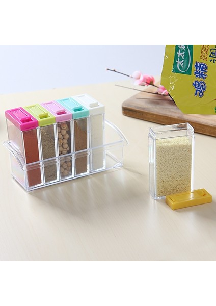 C 6 Adet Taban Seti Ev Mutfak Baharat Kutusu Kavanoz Şeffaf Tuz Biber Baharat Püskürtücü Saklama Kabı Mutfak Baharat Kimyon Şişe Tankı (Yurt Dışından) fırsatları